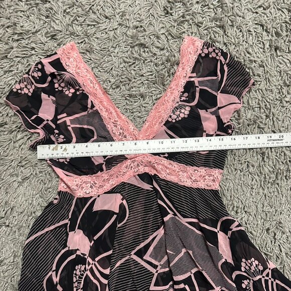 Y2K Fairy Core Boho  Asymmetrical Top Size M - Picture 6 of 7